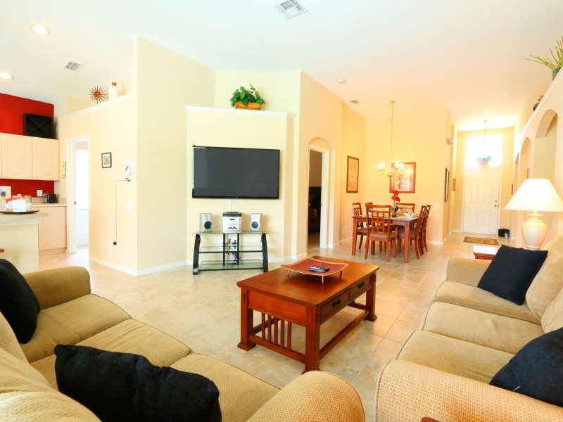 Spacious Open Floor Plan with Large Flat Screen TV Spacious Open Floor Plan with Large Flat Screen TV